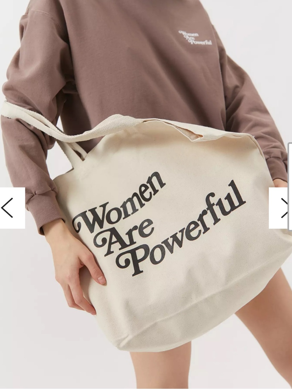 Canvas Tote Bag - Women Are Powerful Print - One DNA